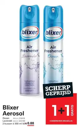 Sligro Blixer Aerosol aanbieding