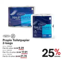 Sligro Propia Toilet papier 2-laags aanbieding