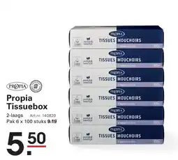 Sligro Propia Tissuebox aanbieding