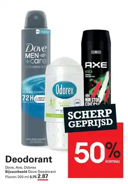 Sligro Dove, Axe, Odorex aanbieding
