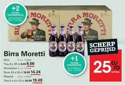 Sligro Birra Moretti Zero aanbieding