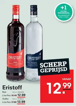 Sligro Eristoff Red, Eristoff Vodka aanbieding