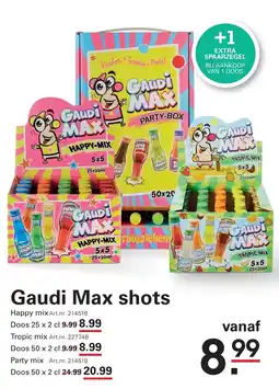 Sligro Gaudi Max shots aanbieding