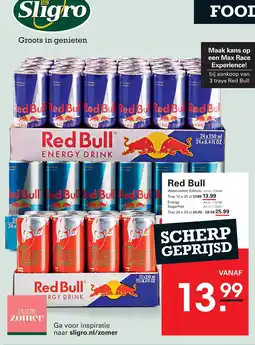 Sligro Red Bull Energy Drink aanbieding