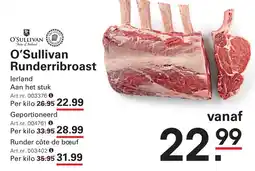 Sligro O'Sullivan Runderribbroast aanbieding