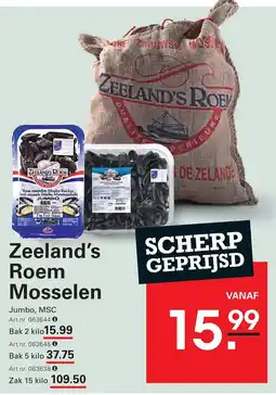 Sligro Zeeland's Roem Mosselen aanbieding