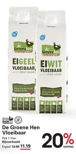 Sligro De Groene Hen Vloeibaar aanbieding