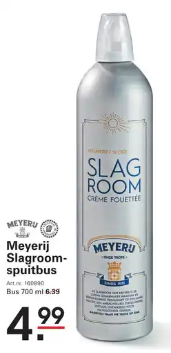 Sligro Meyerij Slagroom-spuitbus aanbieding