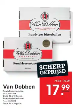 Sligro Van Dobben Rundvleescroquetten aanbieding