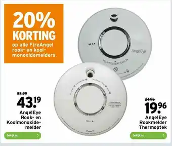 GAMMA AngelEye Rook- En Koolmonoxidemelder Of AngelEye Rookmelder Thermoptek 20% Korting aanbieding