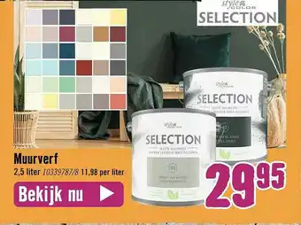 Hornbach Style Color Selection Muurverf aanbieding