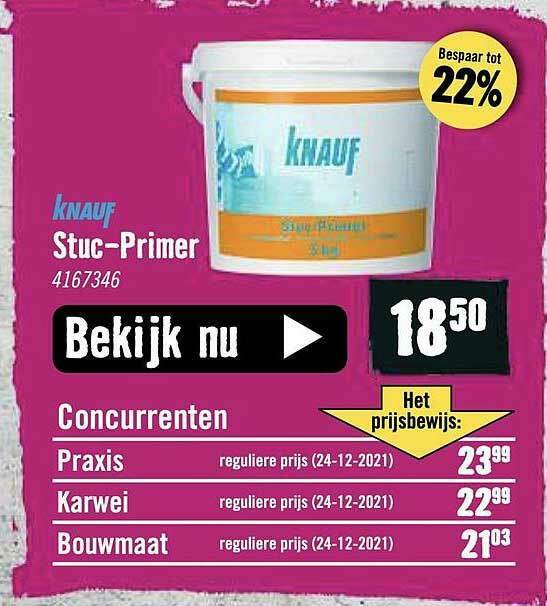 Knauf Stuc-Primer aanbieding bij Hornbach