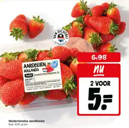 Jumbo Nederlandse aardbeien aanbieding
