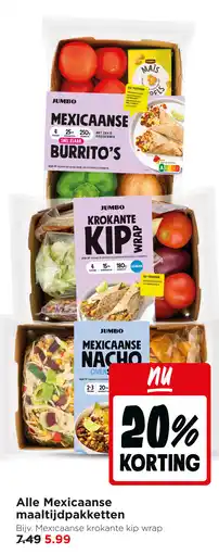 Jumbo Alle Mexicaanse maaltijdpakketten aanbieding