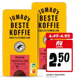 Jumbo Jumbo's filterkoffie aanbieding