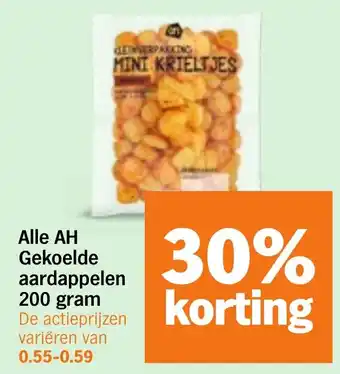 Albert Heijn Alle AH Gekoelde aardappelen aanbieding