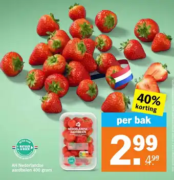 Albert Heijn AH Nederlandse aardbeien aanbieding