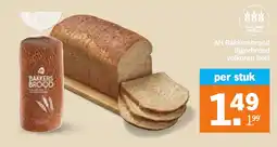 Albert Heijn AH Bakkersbrood tijgerbrood volkoren heel aanbieding