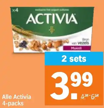 Albert Heijn Alle Activia 4-packs aanbieding