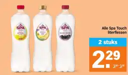 Albert Heijn Alle Spa Touch literflessen aanbieding