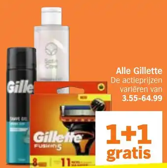Albert Heijn Alle Gillette aanbieding