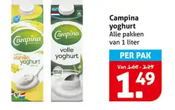 Hoogvliet Campina yoghurt aanbieding