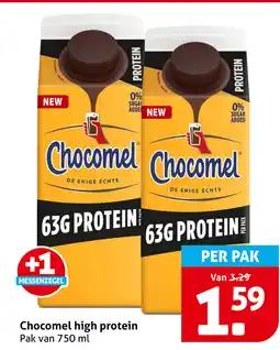 Hoogvliet Chocomel high protein aanbieding