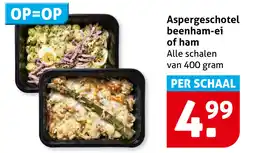 Hoogvliet Aspergeschotel beenham-ei of ham aanbieding