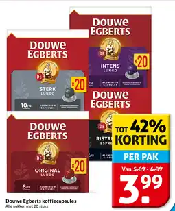 Hoogvliet Douwe Egberts koffiecapsules aanbieding