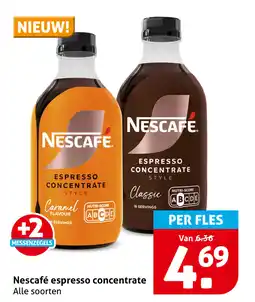 Hoogvliet Nescafé espresso concentrate MESSENZEGELS aanbieding