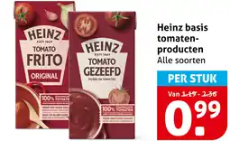 Hoogvliet Heinz basis tomaten- producten aanbieding