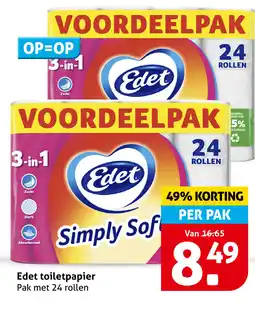 Hoogvliet Edet toiletpapier aanbieding
