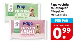 Hoogvliet Page vochtig toiletpapier aanbieding