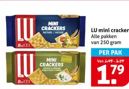 Hoogvliet LU mini crackers aanbieding