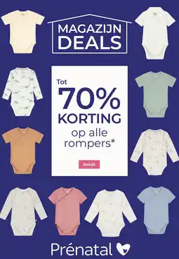 Prenatal op alle rompers aanbieding