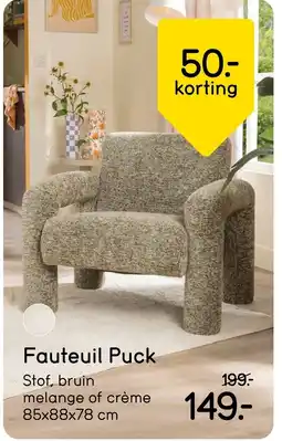 Leen Bakker Fauteuil puck aanbieding