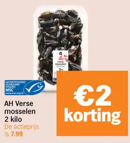 Albert Heijn AH Verse mosselen aanbieding