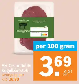 Albert Heijn AH Greenfields kogelbiefstuk aanbieding