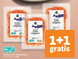 Albert Heijn AH Gerookte zalmsnippers aanbieding