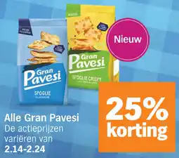 Albert Heijn Alle Gran Pavesi aanbieding