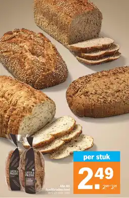Albert Heijn Alle AH Speltbroden heel aanbieding