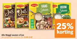 Albert Heijn Alle Maggi sauzen of jus aanbieding