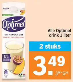 Albert Heijn Alle Optimel drink aanbieding