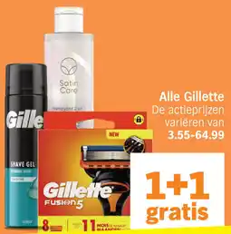 Albert Heijn Alle Gillette aanbieding