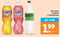 Albert Heijn Alle Fanta of Sprite aanbieding