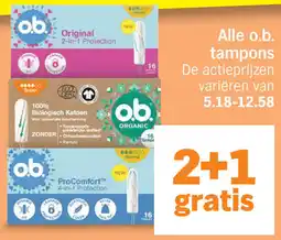 Albert Heijn Alle o.b. tampons aanbieding