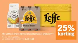 Albert Heijn Alle Leffe of Tripel Karmeliet multipacks of kratten aanbieding