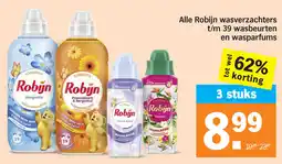Albert Heijn Alle Robijn wasverzachters t/m 39 wasbeurten en wasparfums aanbieding