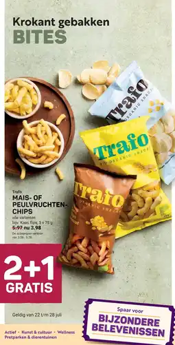 Ekoplaza Trafo mais- of peulvruchten-chips aanbieding