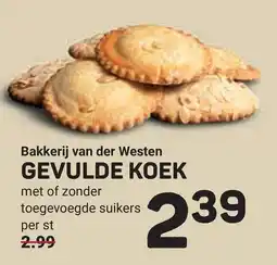 Ekoplaza Bakkerij van der Westen GEVULDE KOEK aanbieding